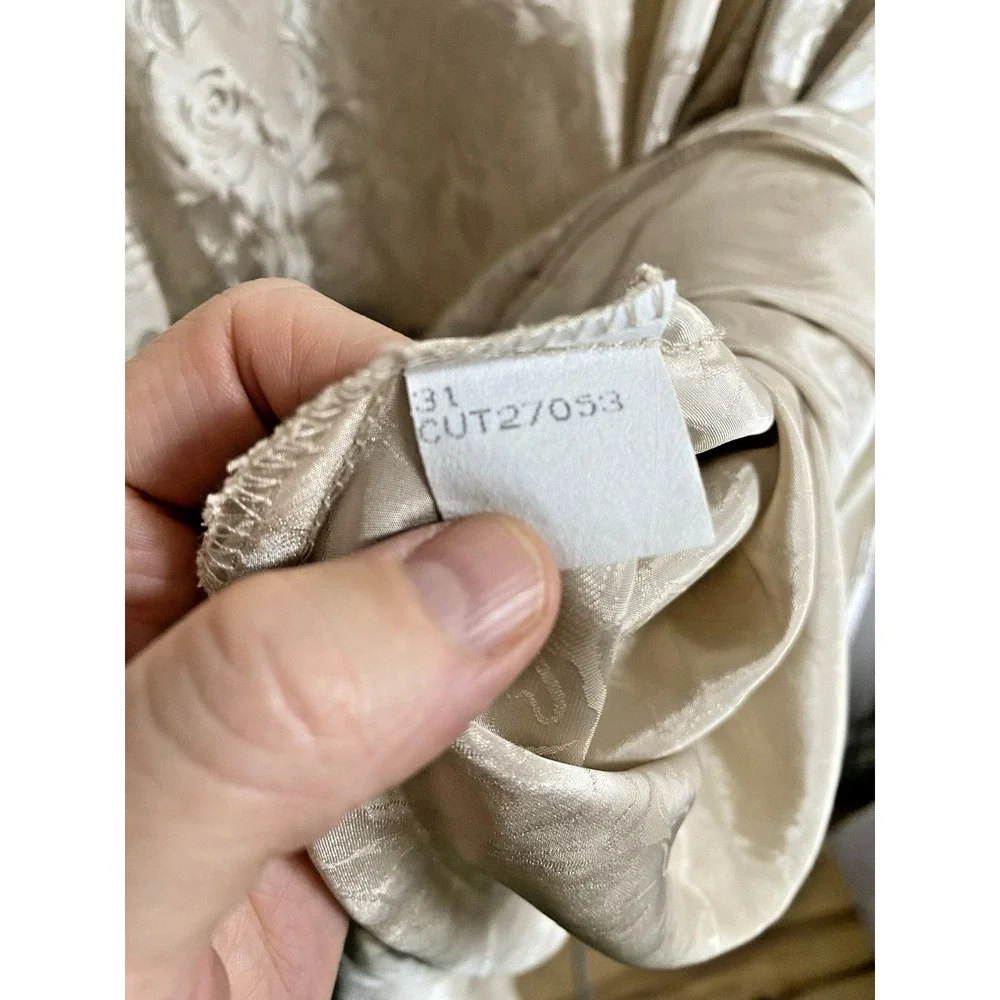 California Dynasty expressions Lingerie Chemise Slip Gown LARGE‎ Nude Floral